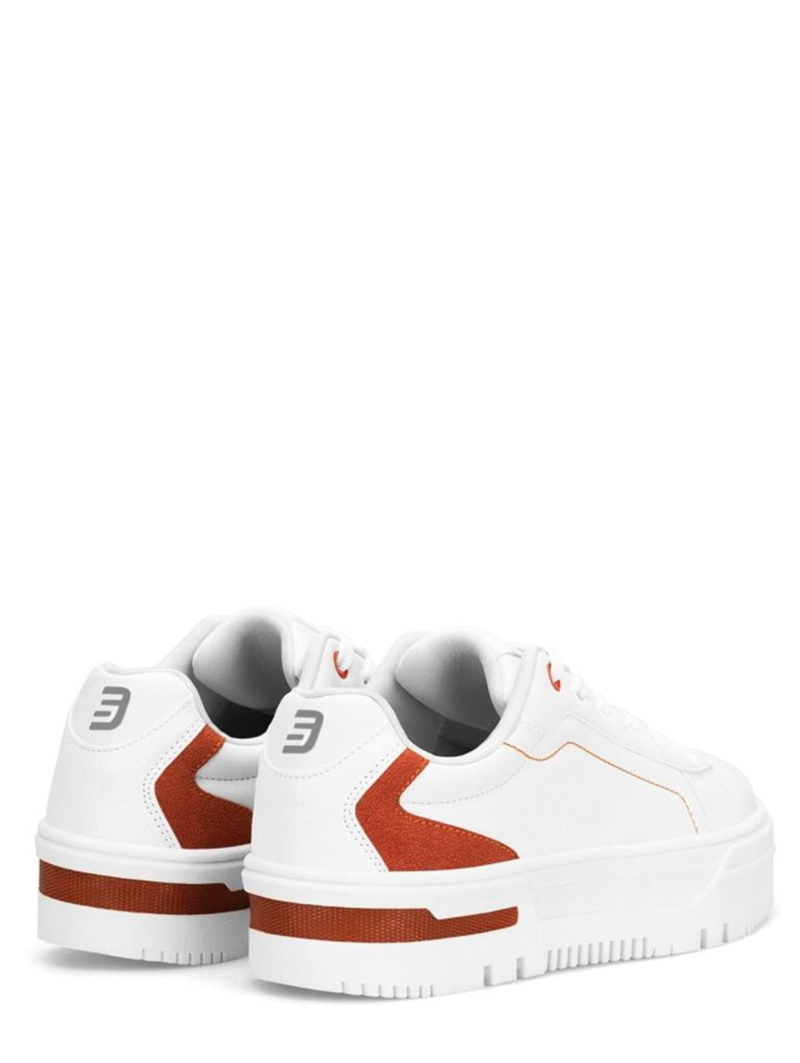 Sneakers Blancs à Semelle Épaissie