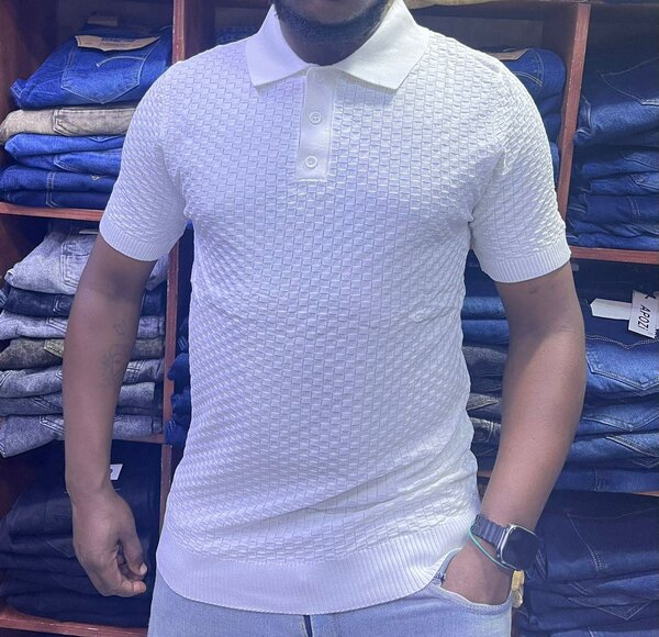 Polo hommes élégant en maille