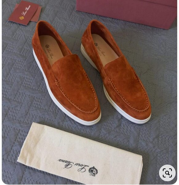 Mocassins en daim marron