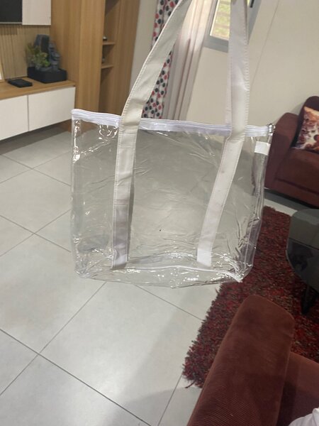 Sac cabas transparent résistant
