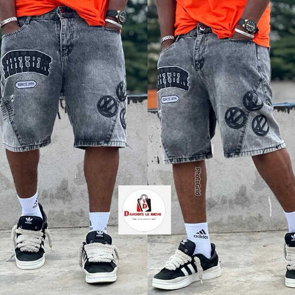 Short en jean délavé tendance