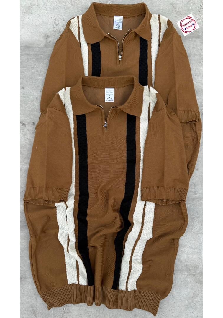 Polo à rayures colorées