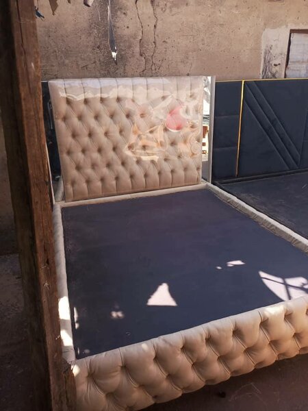 Stylish and high-quality double bed with headboard