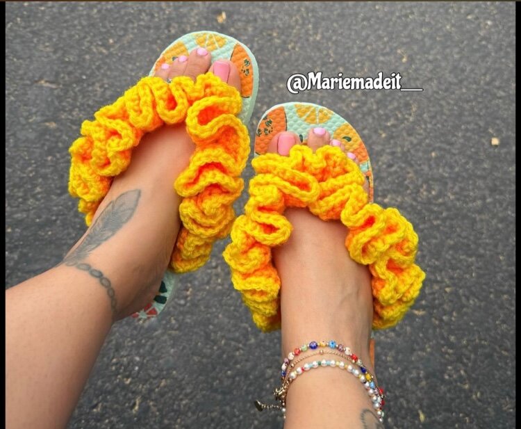 Chaussons Ruffles Colorés