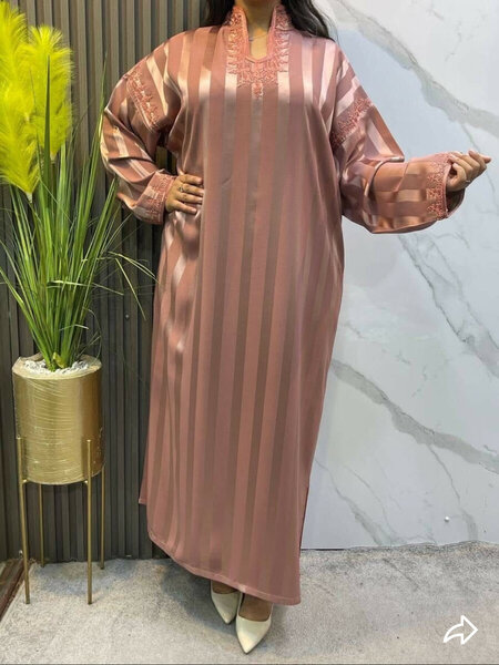 Robe Abaya Satin Élégante