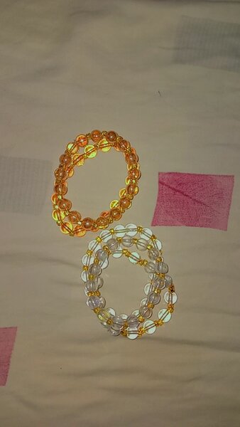 Citrine and Clear Quartz Bracelets