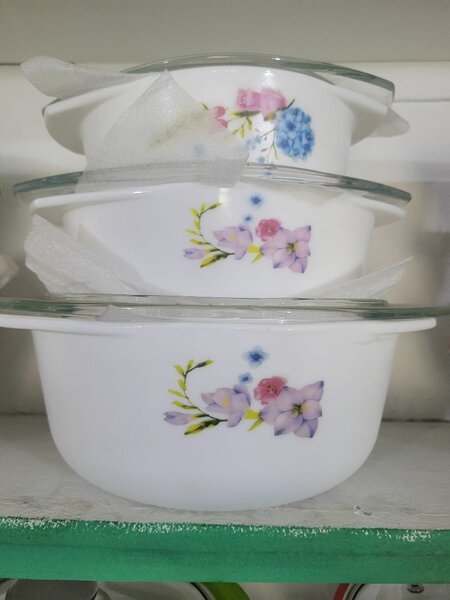 Soupières cassable fleuries