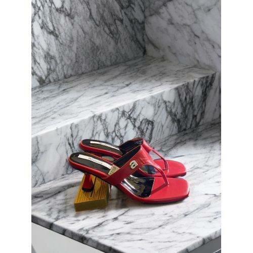 Wisteria Chic classy Mid-Heeled Sandal Red