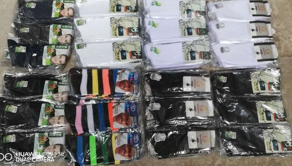 Chaussettes en coton colorées