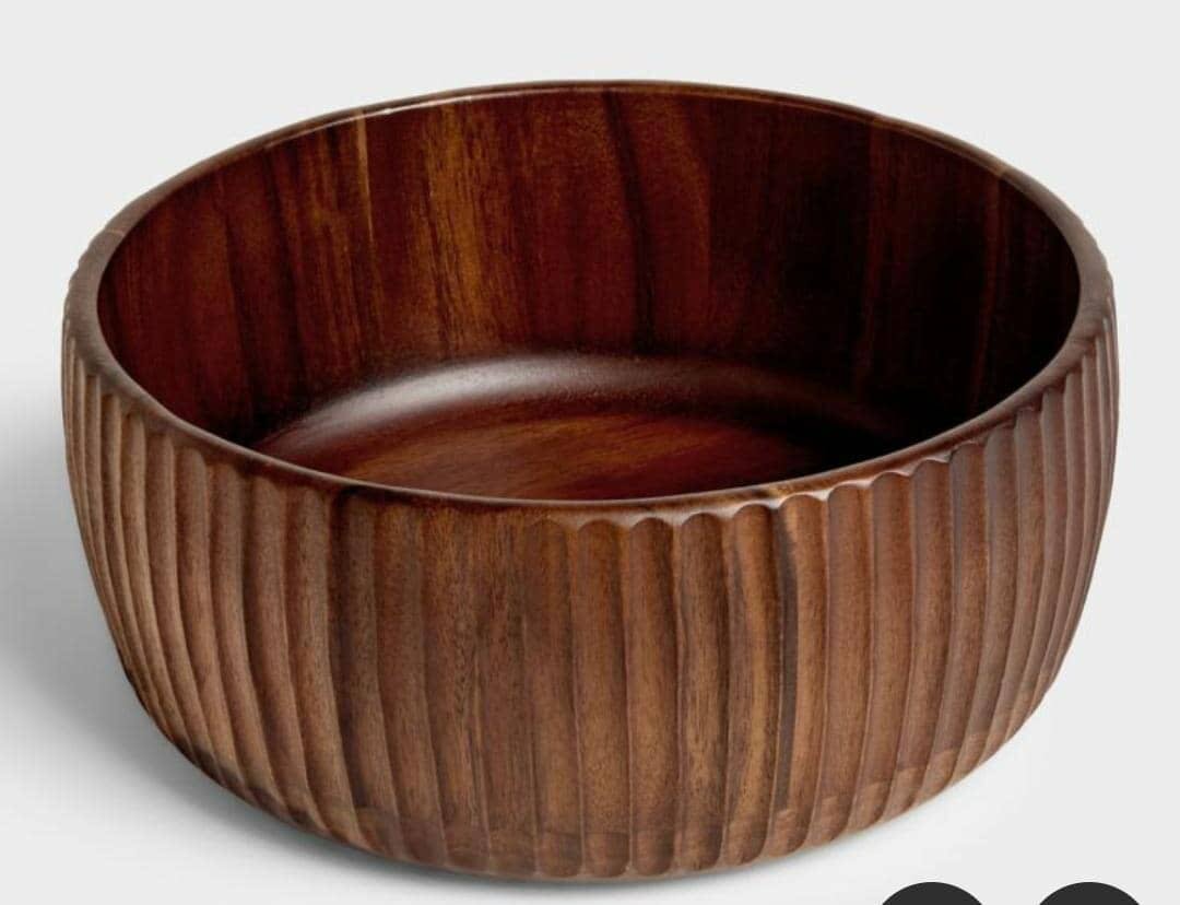 Large wood bowl