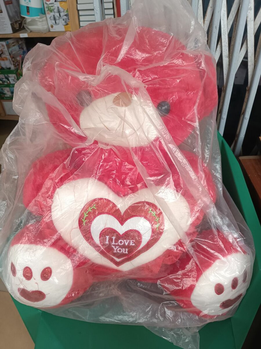 Peluche doudou rouge