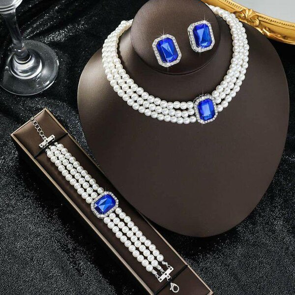 Set de bijoux perles élégants