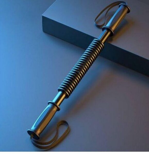 Barre de musculation à ressort