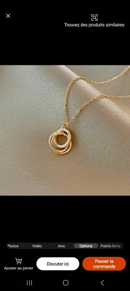 Collier élégance perles dorées