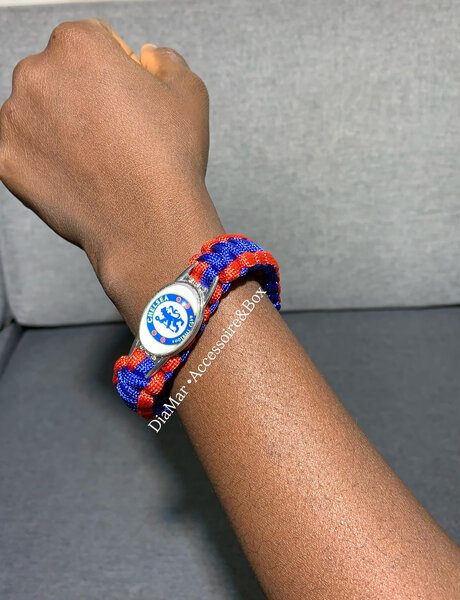 Bracelet tressé multicolore