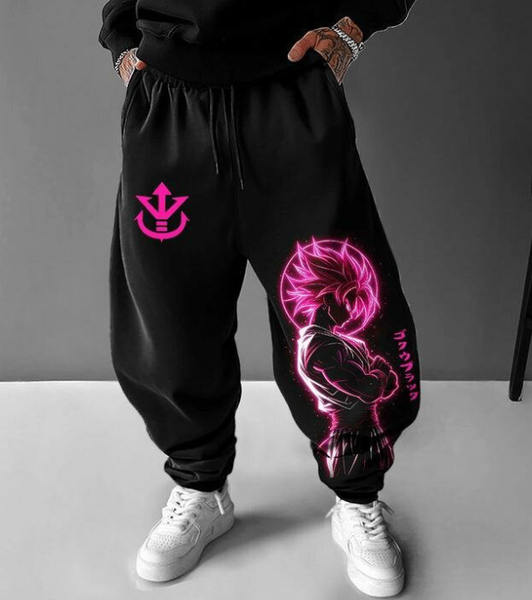 Pantalon jogger animé noir