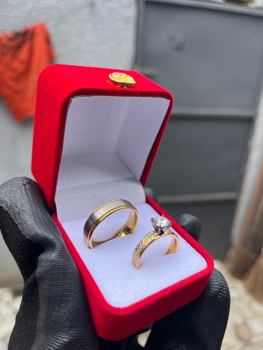 Bague de promesse en or plaqué