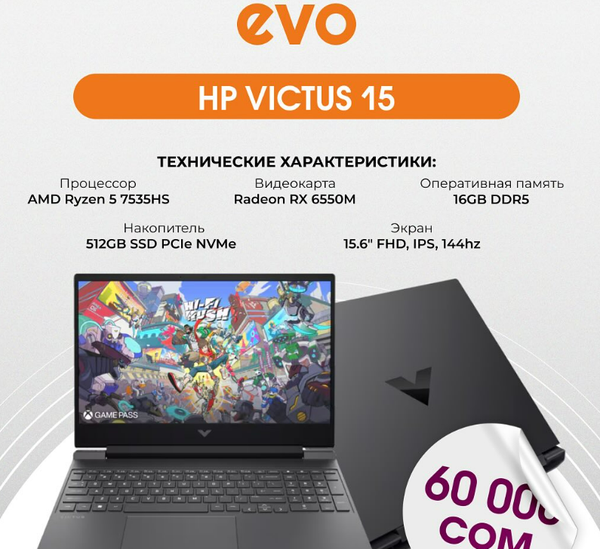 🔶 HP Victus 15: ваша сила в мире технологий!