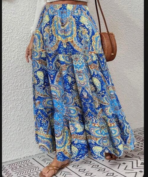 Jupe bohème imprimée