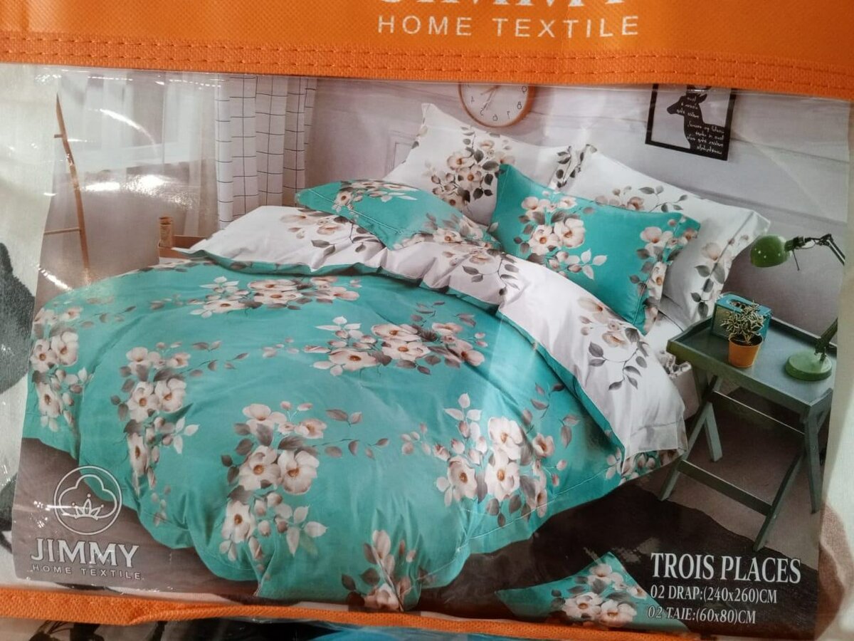 2 draps de 3 place et 2 t'ai d'oreiller