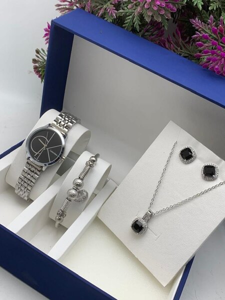 Necklace, watch and bangle set