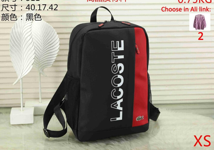 Sac à dos Lacoste noir pour homme