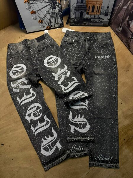 Jeans décontractés graphiques