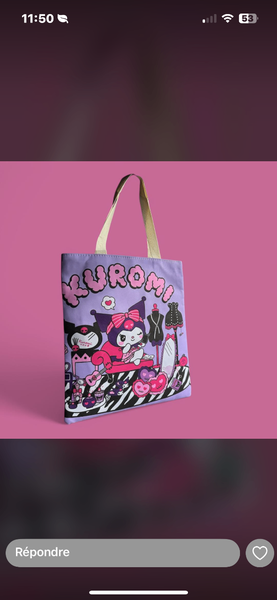 Tod bag motif animé