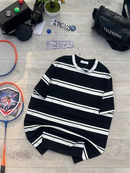 T-shirt rayée unisexe