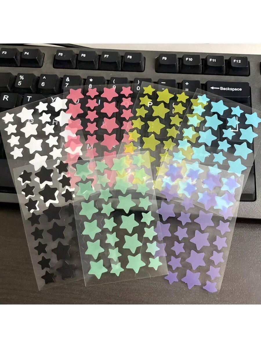 Autocollants étoiles multicolores 2000pcs