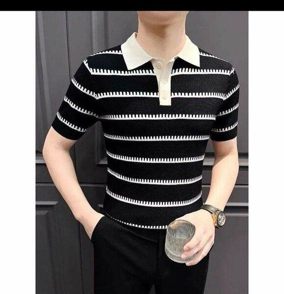 Polo à rayures chic homme