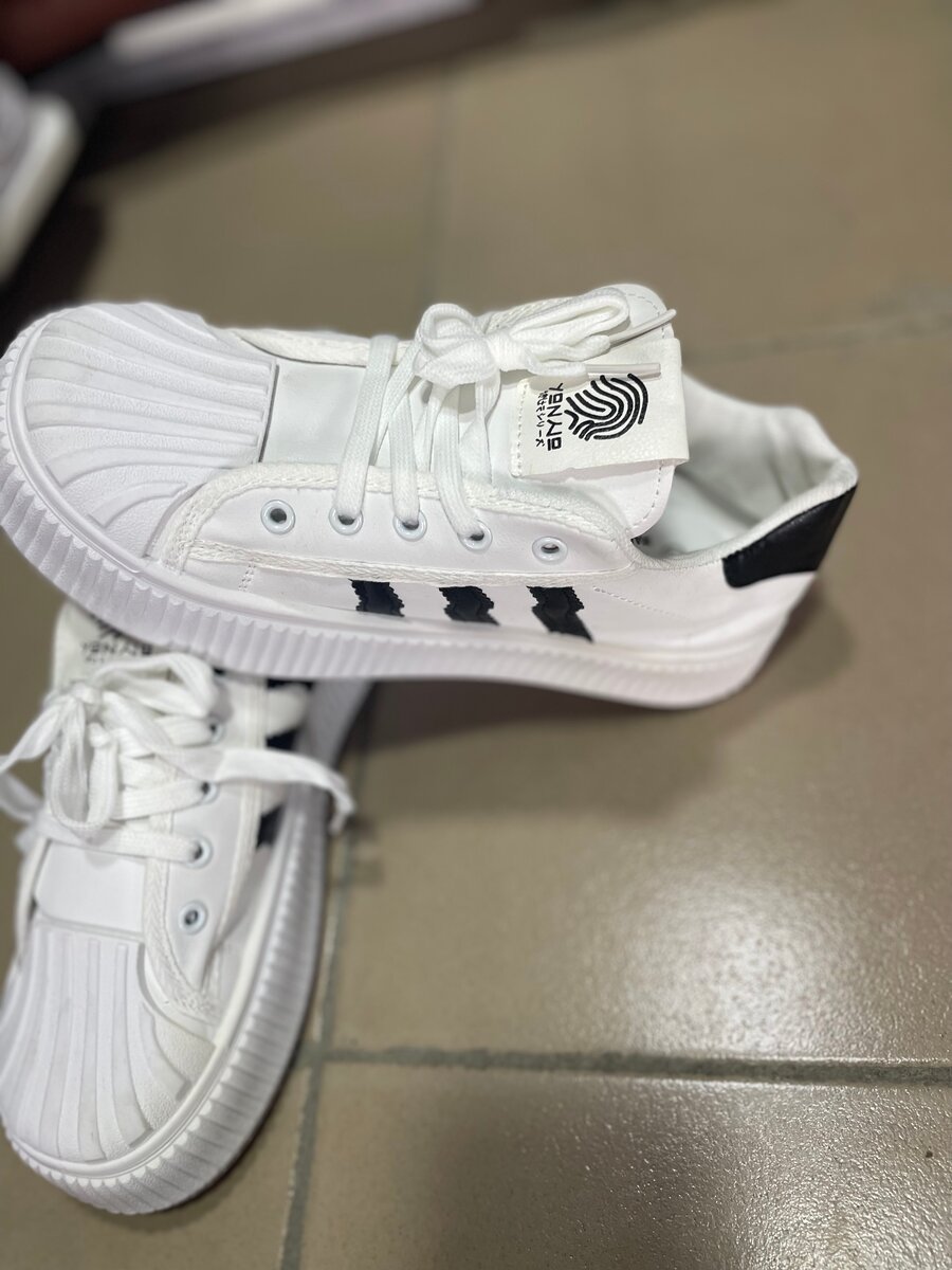 Sneakers tendance en cuir blanc