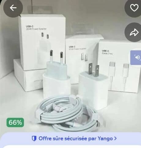 Adaptateur secteur USB-C