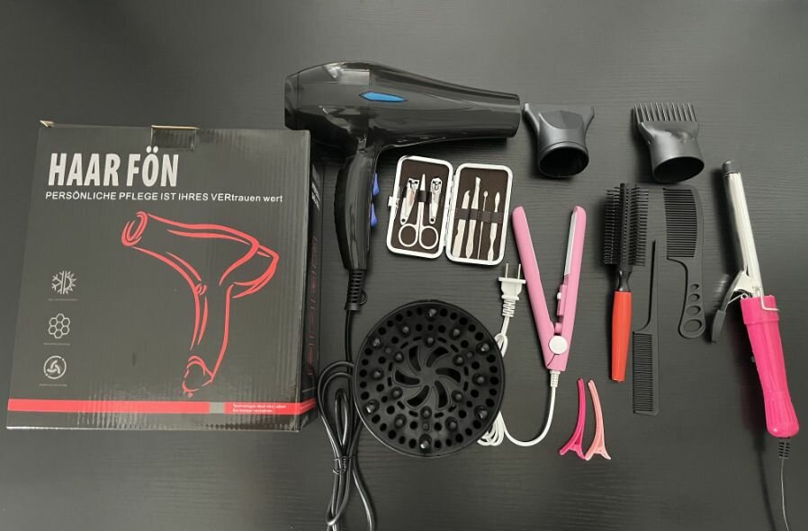 Professional hair dryer + accessories