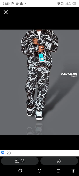 Combinaison de survêtement imprimé pour homme