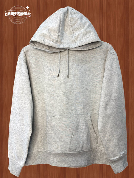 Hoodie gris unisexe confortable