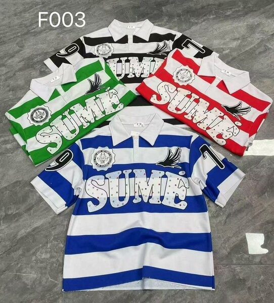 Polo à Rayures Colorées Homme