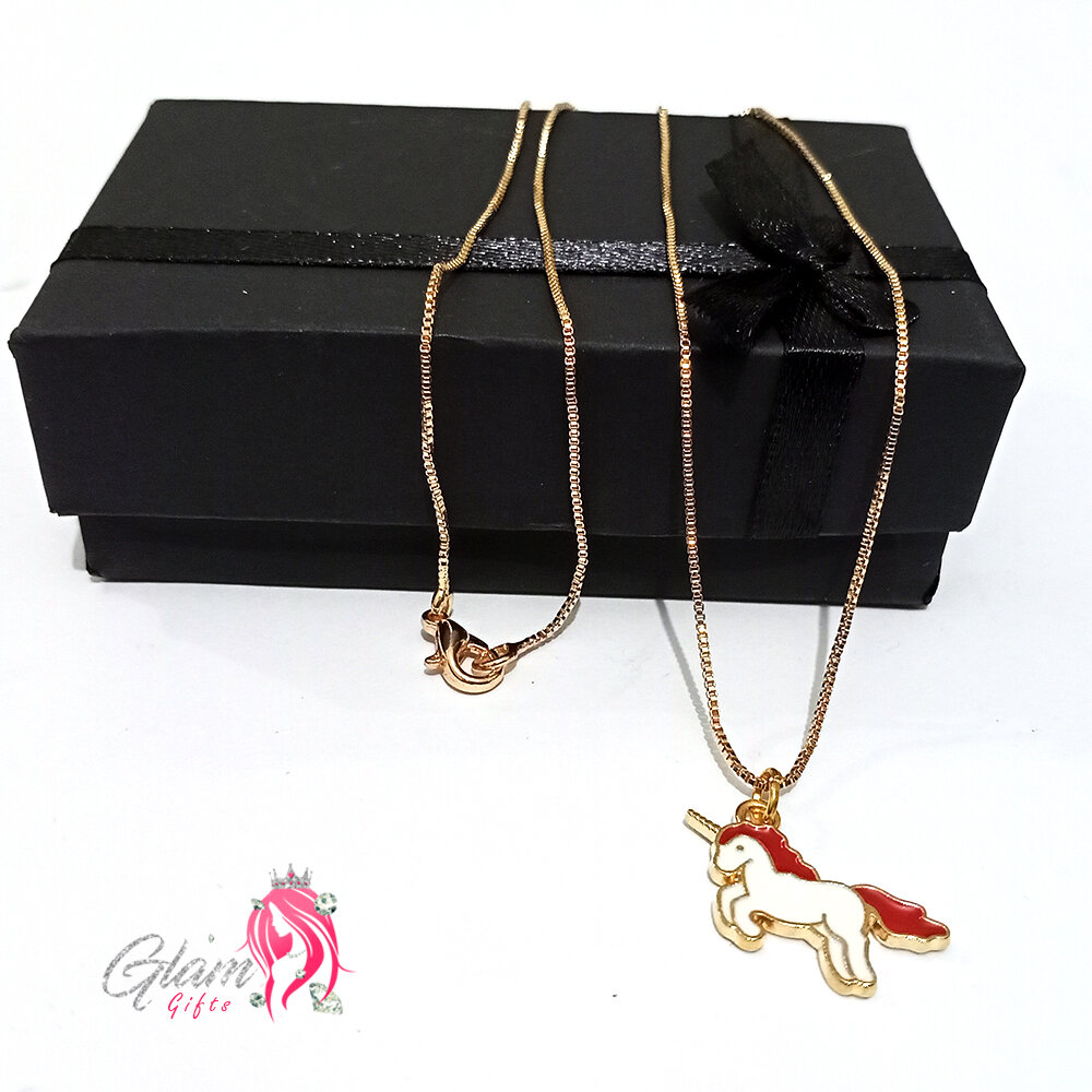 Unicorn Necklace Gift Box