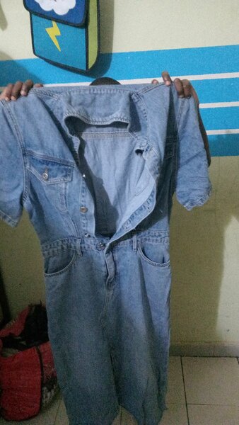 Combinaison en jean tendance