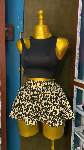 Jupe évasée imprimée