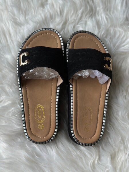 Sandales Noires Élégantes pour Femme