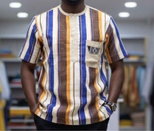 Chemise rayée en coton