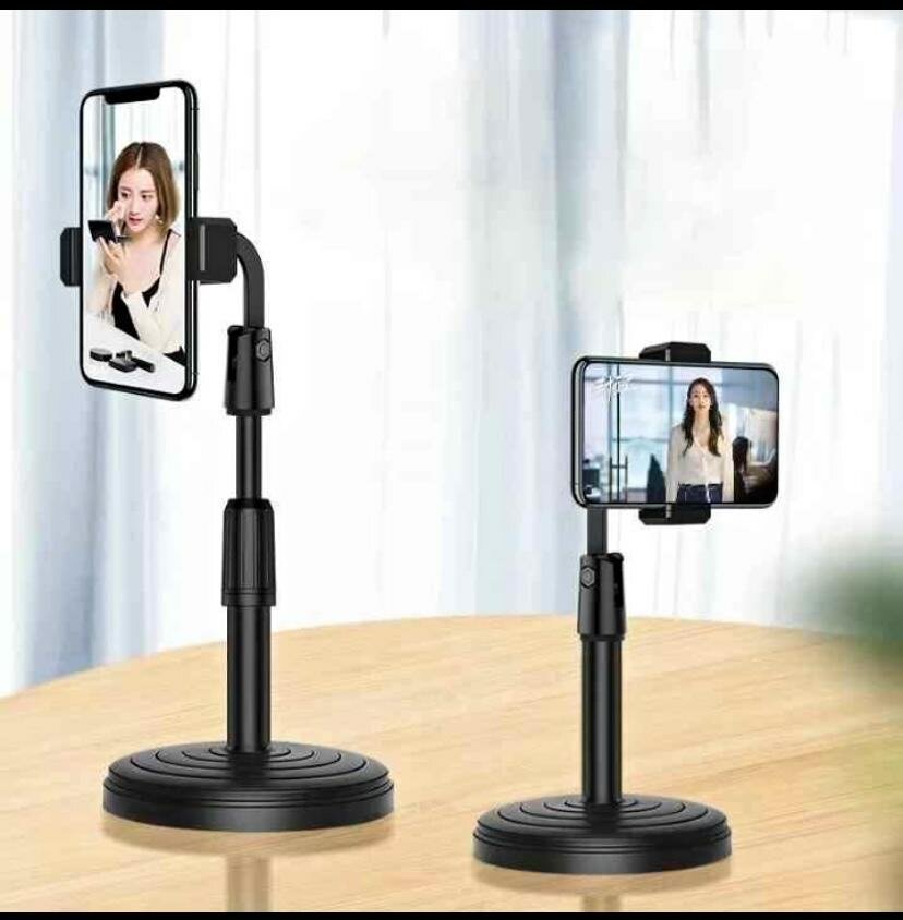 Phone stands with light