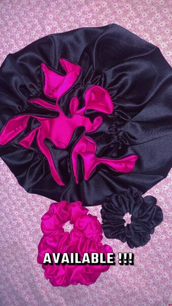 Ruffle Bonnet and Scrunchie