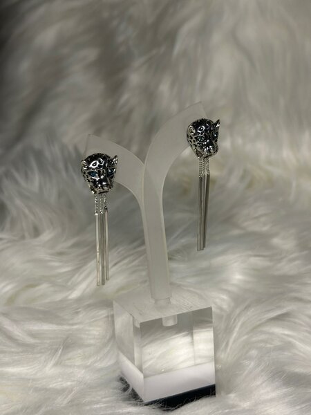 Boucles d'oreilles tête de tigre