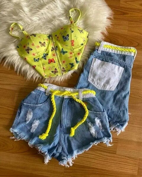 Ensemble d'été papillon chic