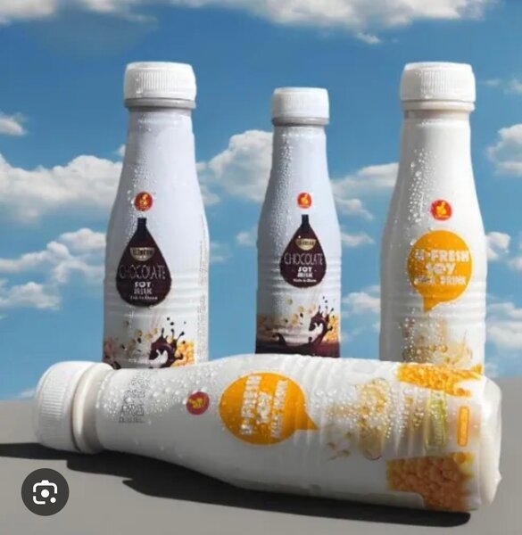 Boissons de soja fraîches et chocolat