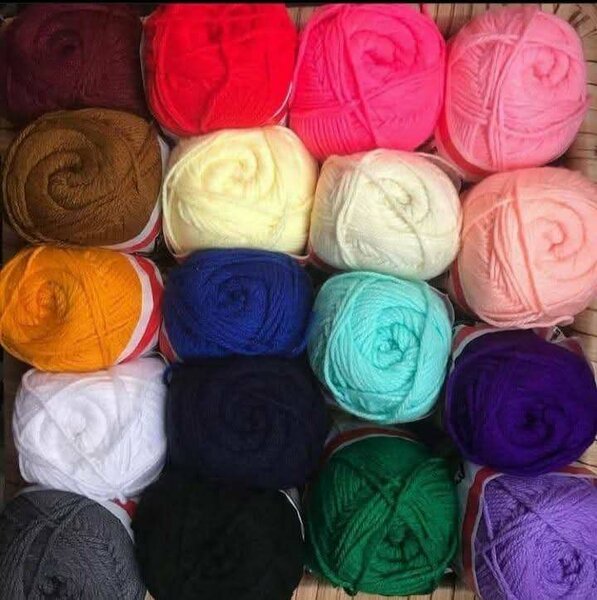 Fil à Tricoter en Laine Coloré