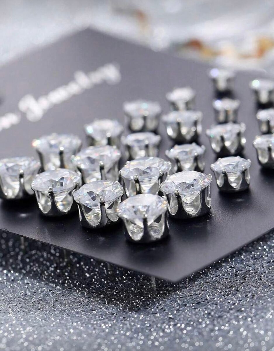 Boucles d'oreilles strass élégantes