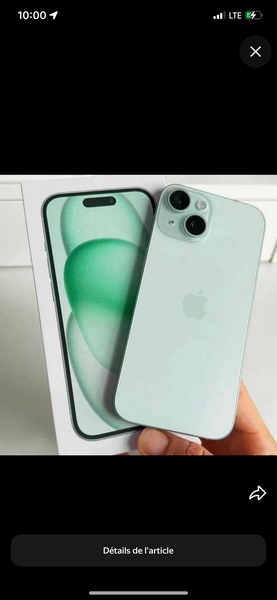 iPhone 15 Vert Neuf